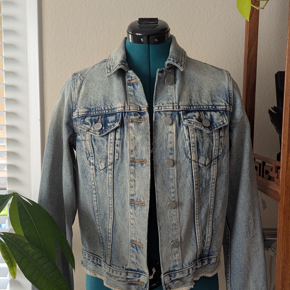 Allsaints Denim Buckle Jacket